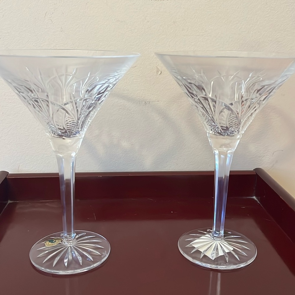 🍸Martini Waterford Seahorse Crystal (set of 2)